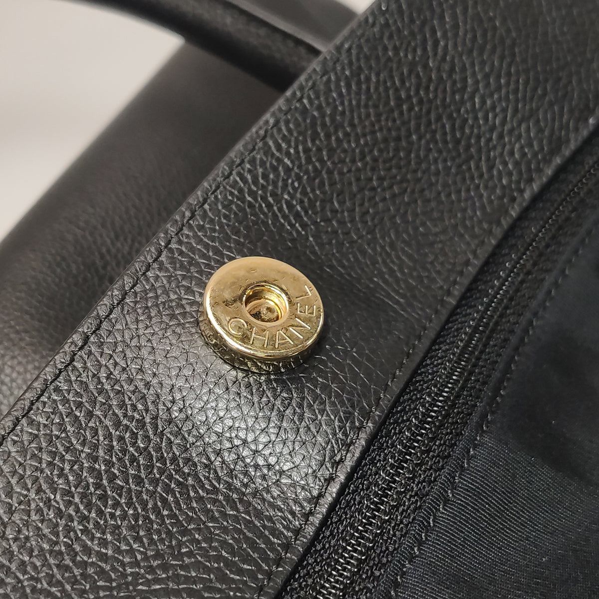 Chanel Executive Cerf Shopper Tote Caviar Black