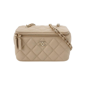 Chanel Rectangle Vanity Case Caviar