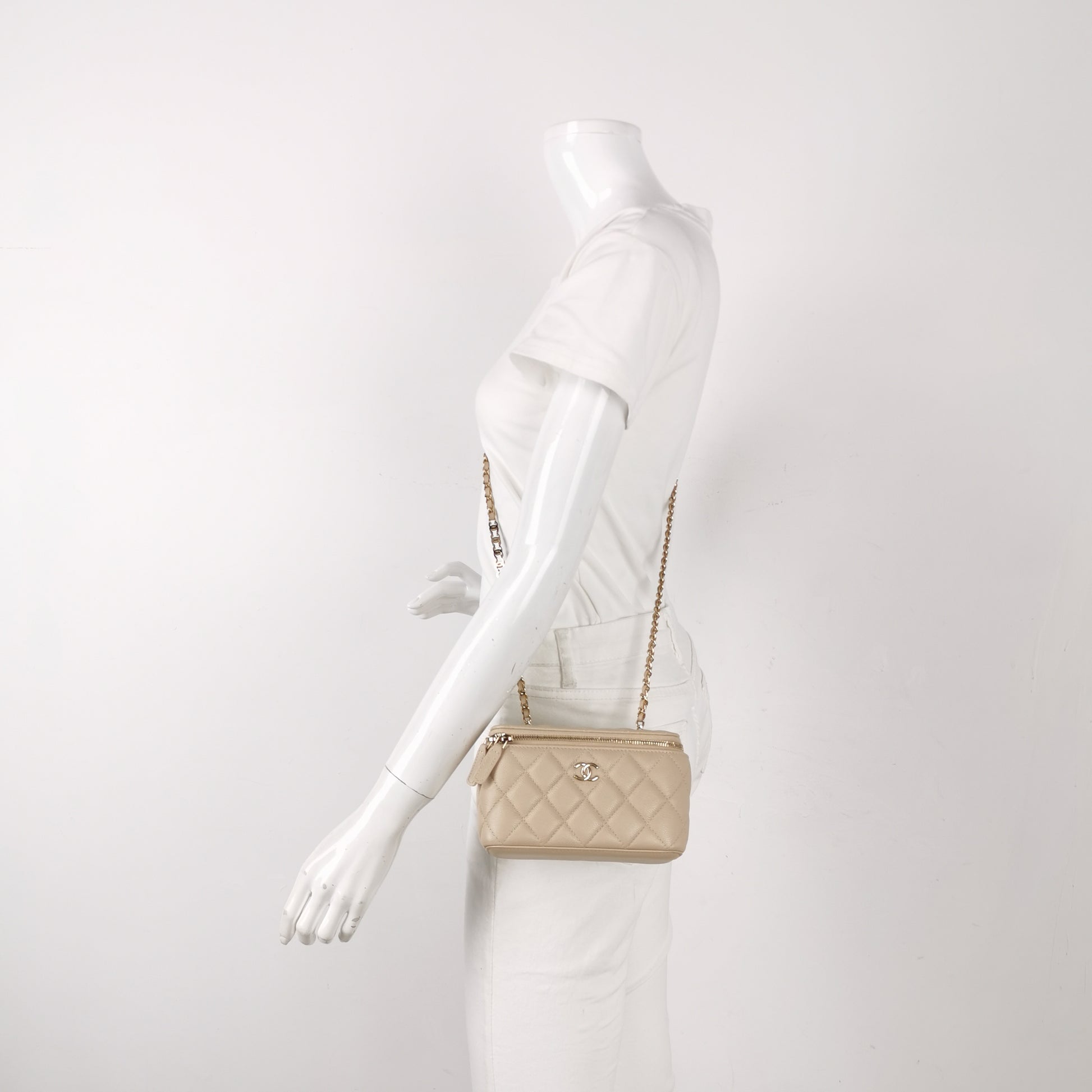Chanel Rectangle Vanity Case Caviar