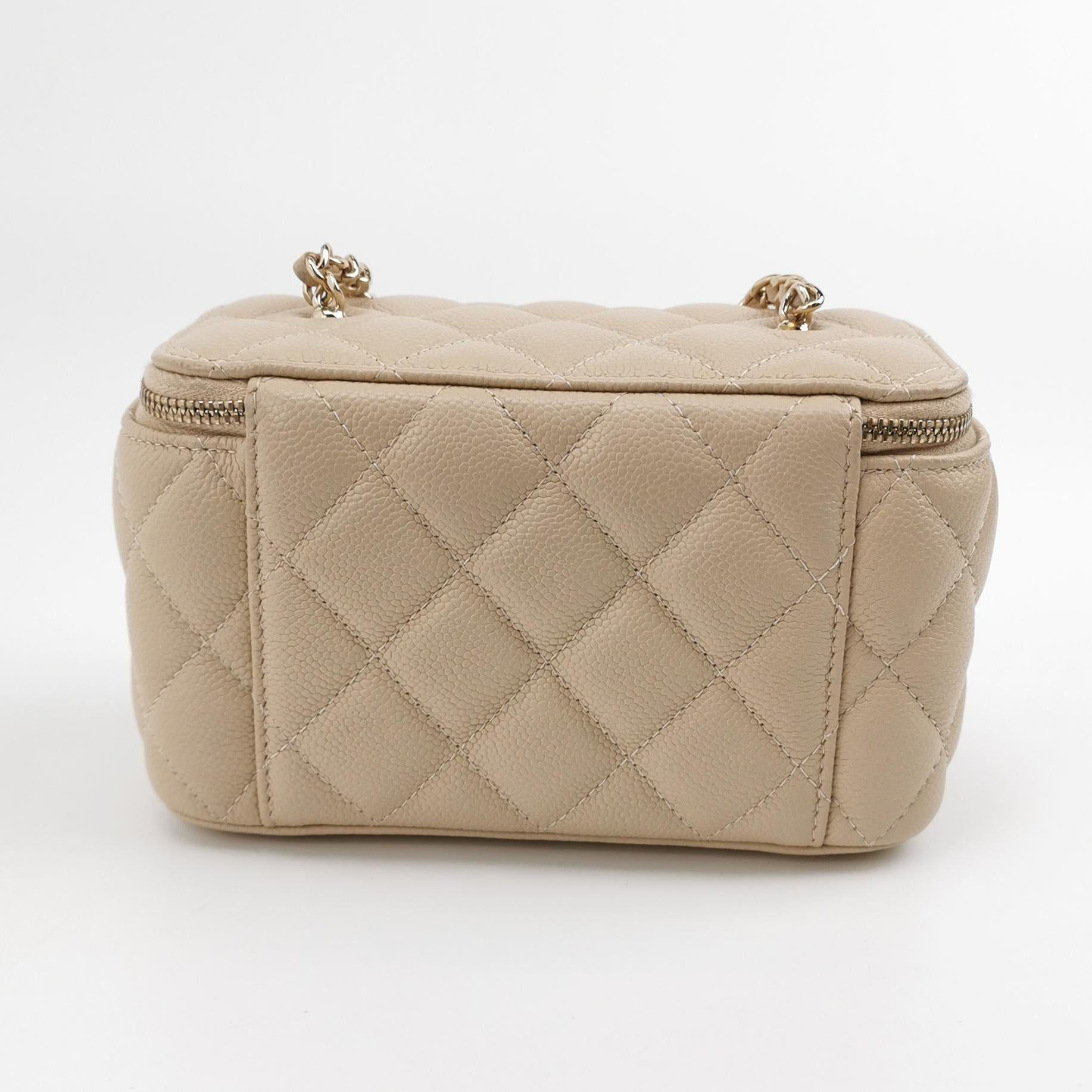 Chanel Rectangle Vanity Case Caviar