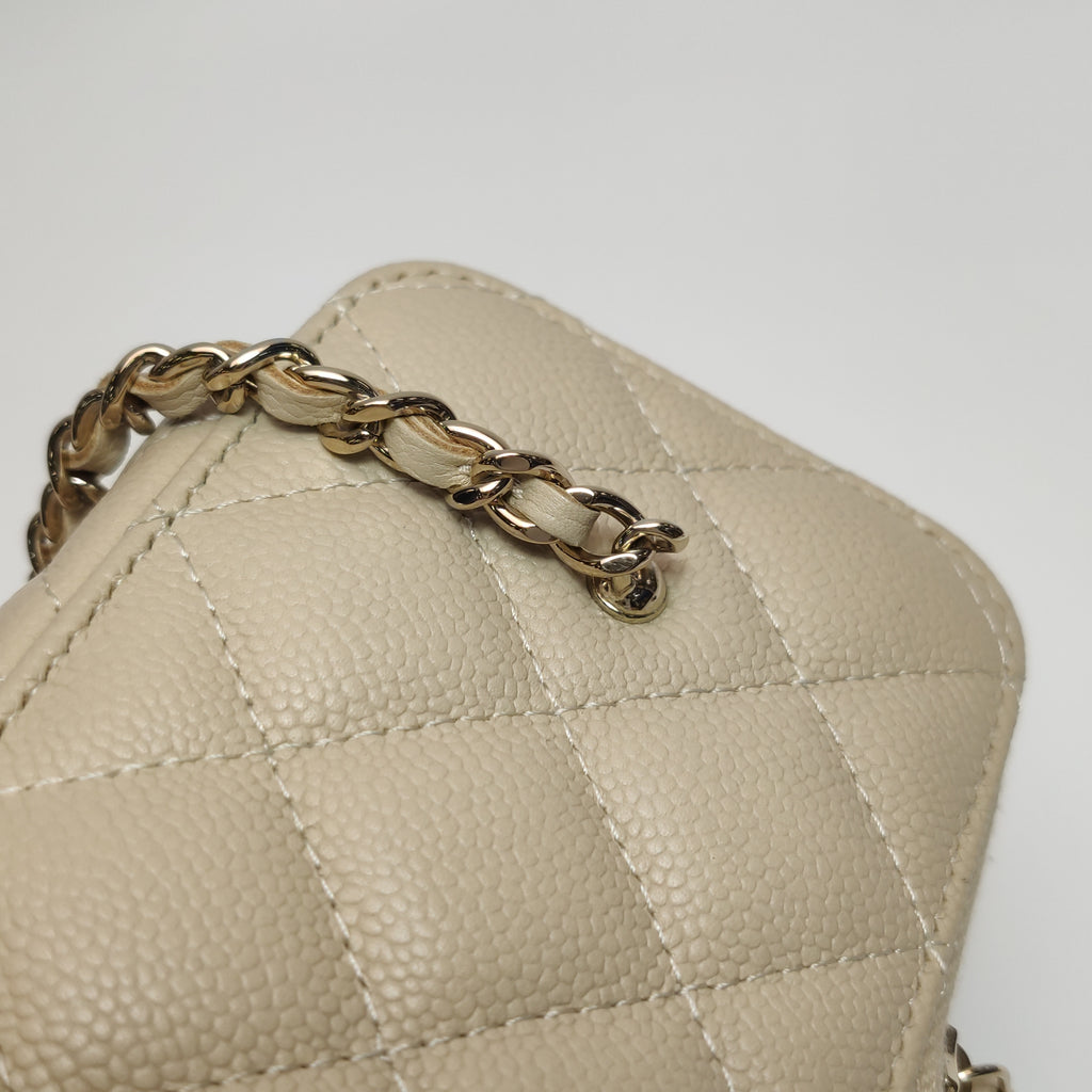 Chanel Rectangle Vanity Case Caviar