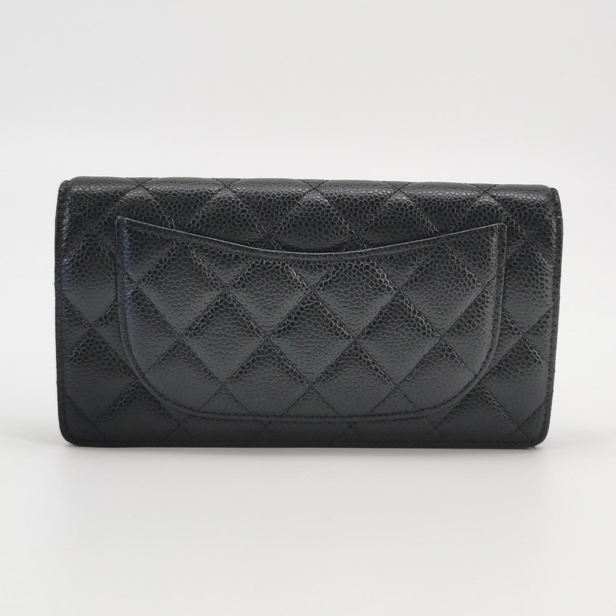 Chanel Yen Wallet Caviar Black