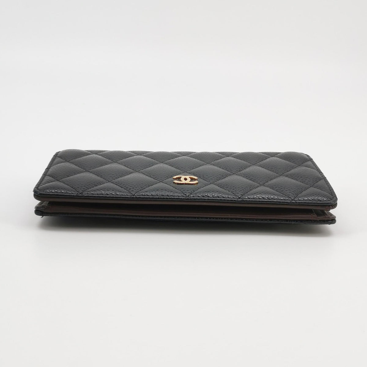 Chanel Yen Wallet Caviar Black