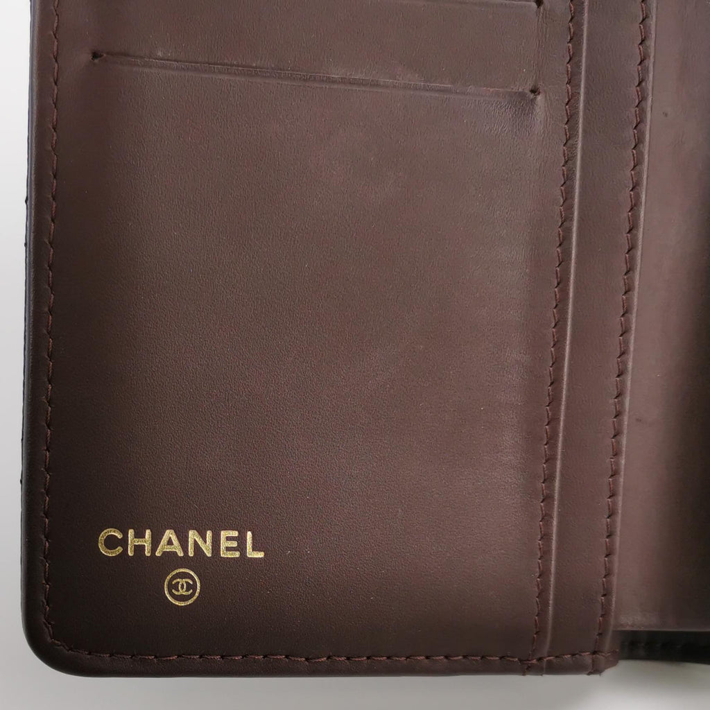 Chanel Yen Wallet Caviar Black