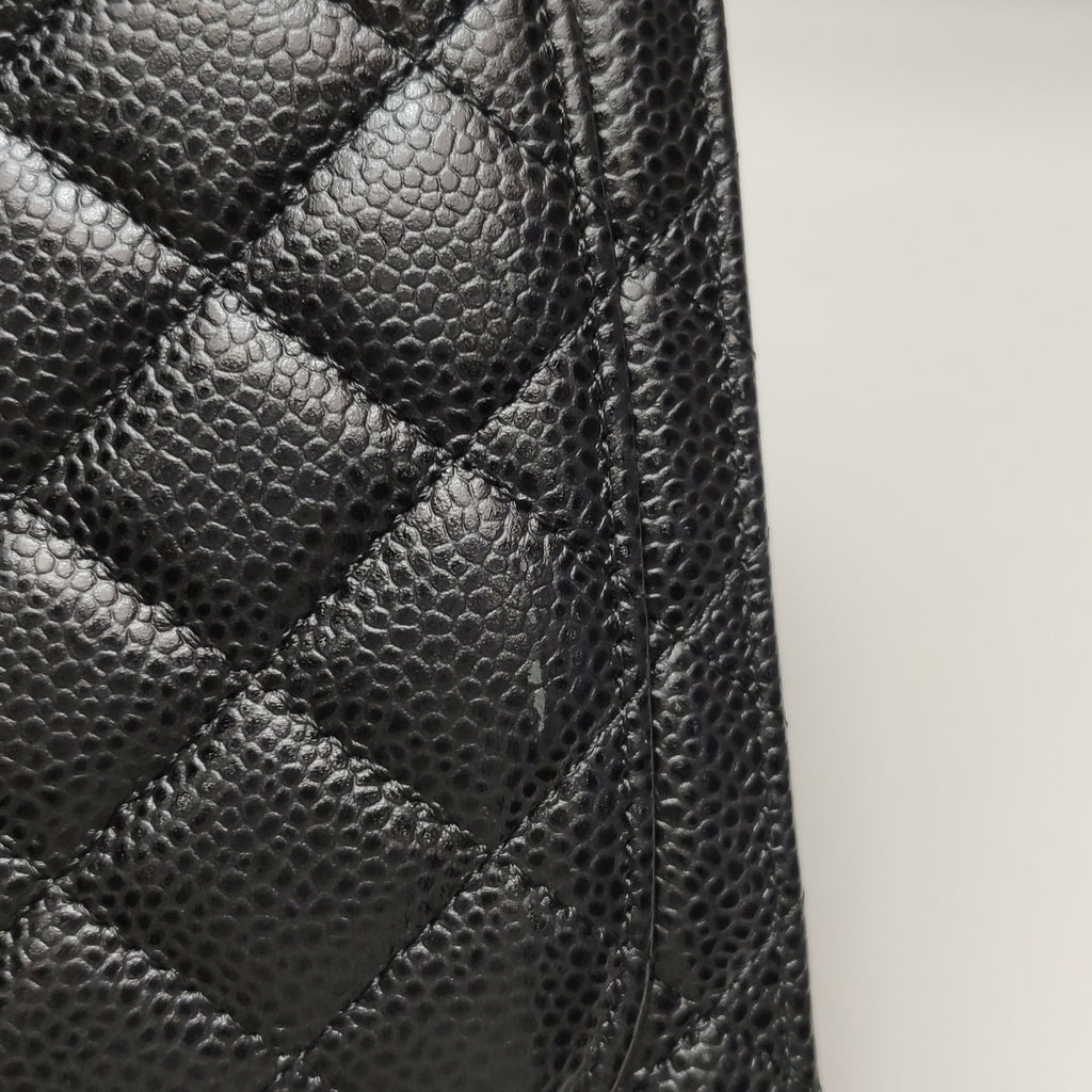 Chanel Yen Wallet Caviar Black