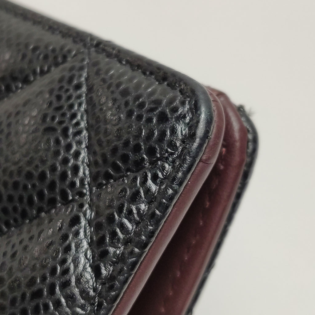 Chanel Yen Wallet Caviar Black