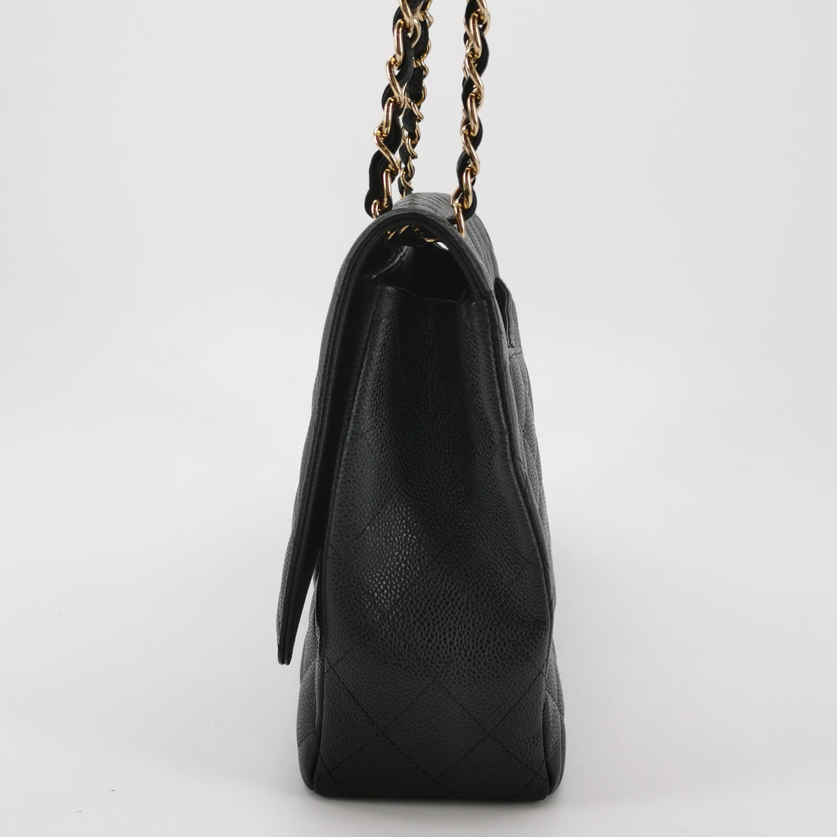 Chanel Single Flap Maxi Caviar GHW