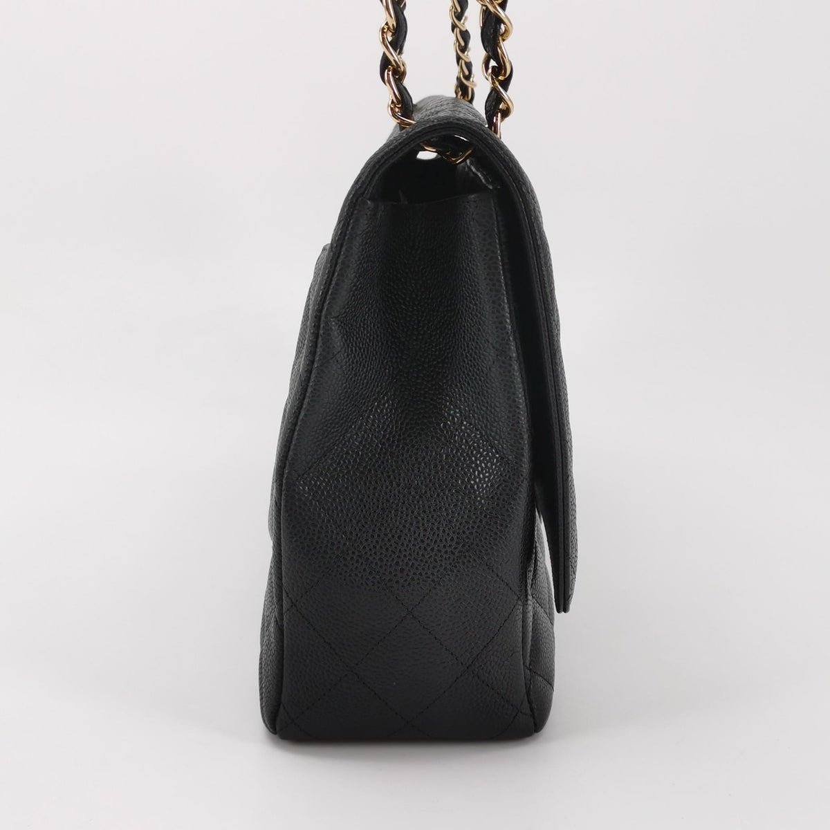 Chanel Single Flap Maxi Caviar GHW