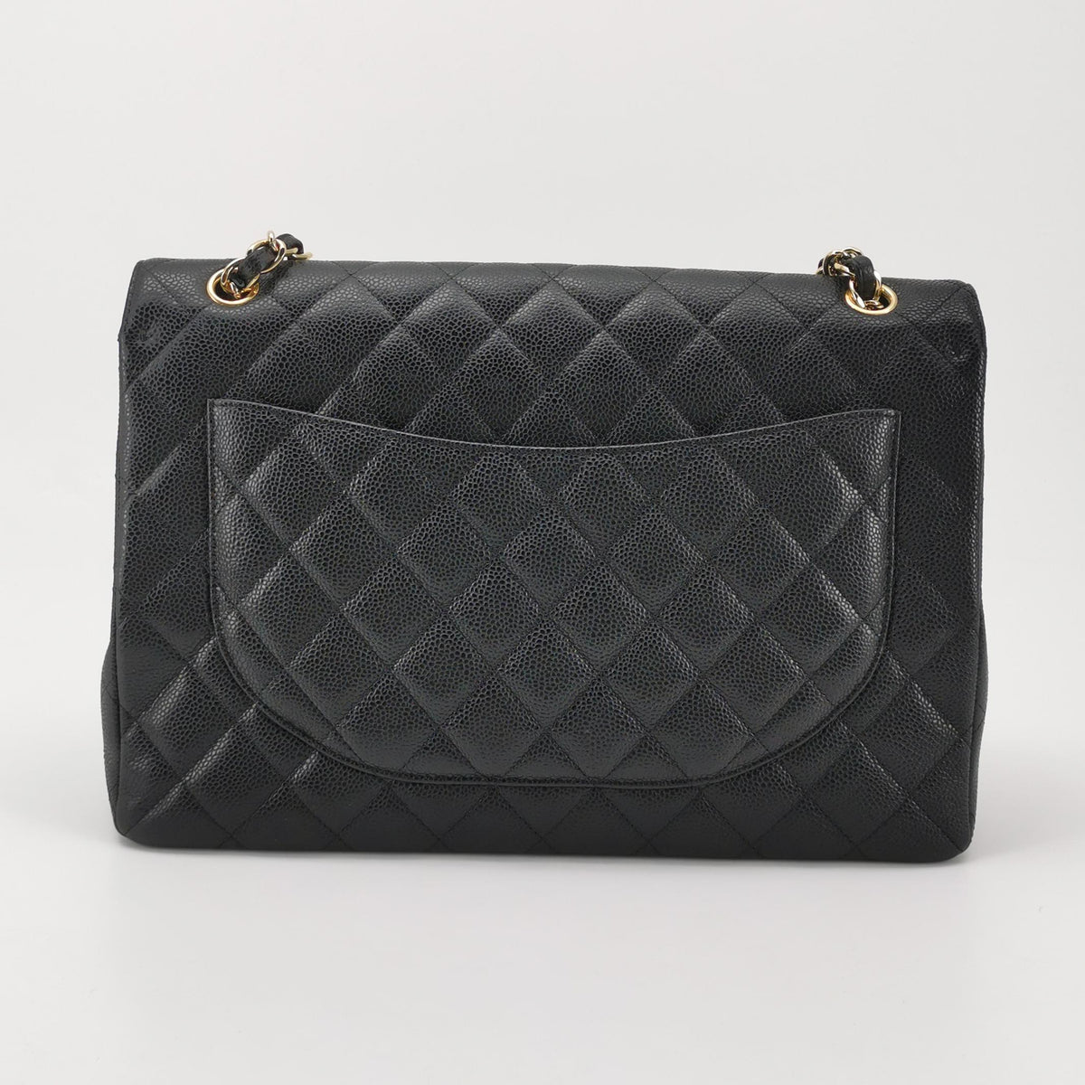 Chanel Single Flap Maxi Caviar GHW