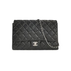 Chanel Flap Clutch with Chain Lambskin Black