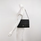 Chanel Flap Clutch with Chain Lambskin Black