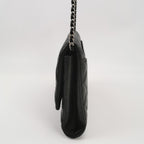 Chanel Flap Clutch with Chain Lambskin Black