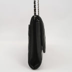 Chanel Flap Clutch with Chain Lambskin Black