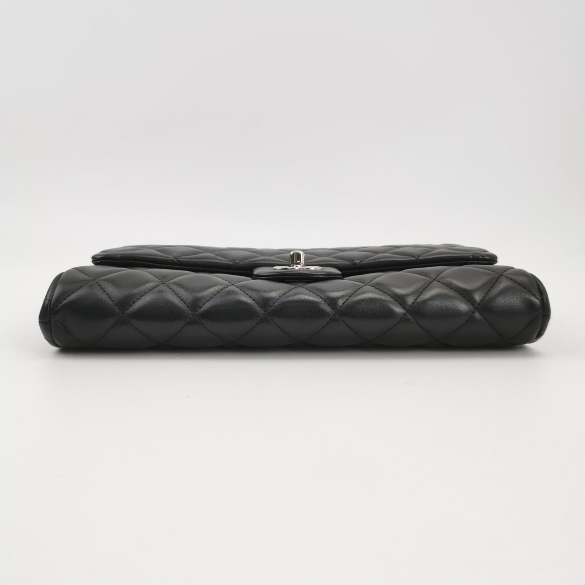 Chanel Flap Clutch with Chain Lambskin Black