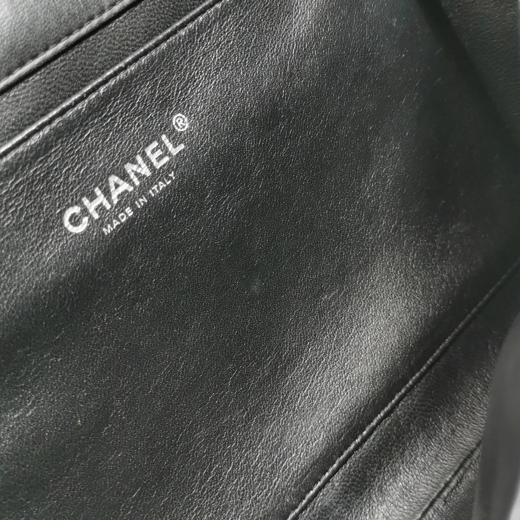 Chanel Flap Clutch with Chain Lambskin Black