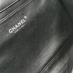 Chanel Flap Clutch with Chain Lambskin Black