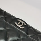 Chanel Flap Clutch with Chain Lambskin Black