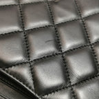 Chanel Flap Clutch with Chain Lambskin Black