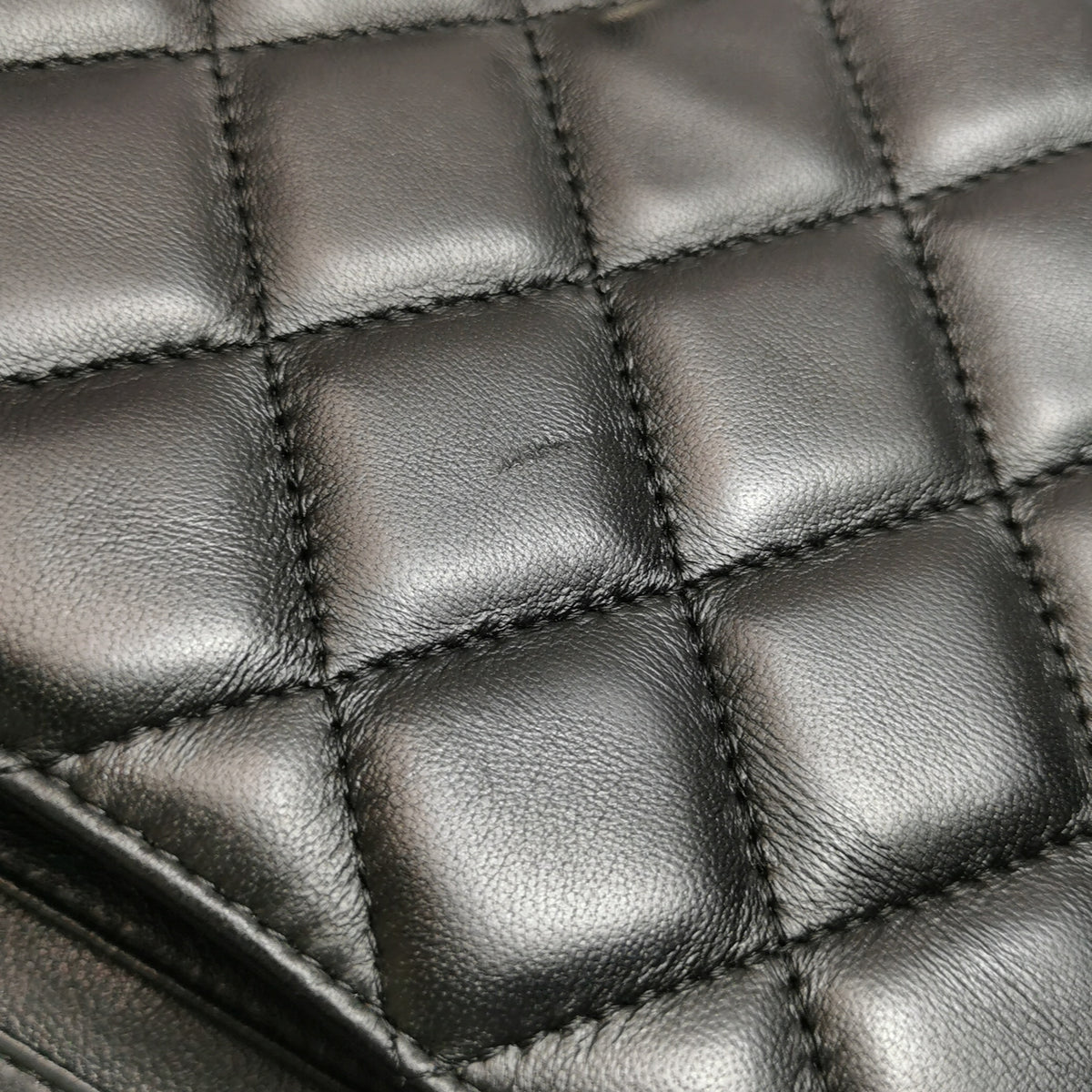 Chanel Flap Clutch with Chain Lambskin Black