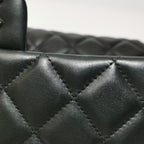 Chanel Flap Clutch with Chain Lambskin Black