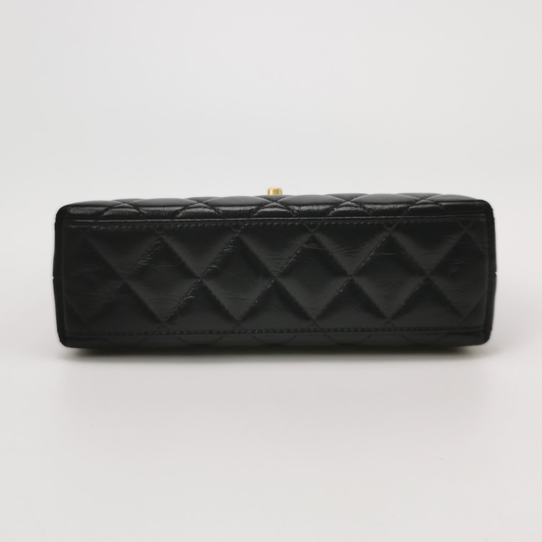 Chanel Nano Kelly Aged Calfskin Shopper