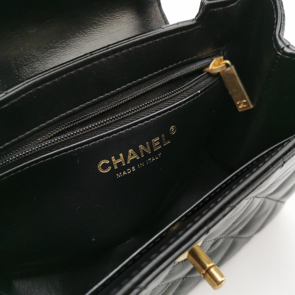 Chanel Nano Kelly Aged Calfskin Shopper
