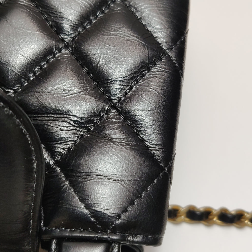 Chanel Nano Kelly Aged Calfskin Shopper