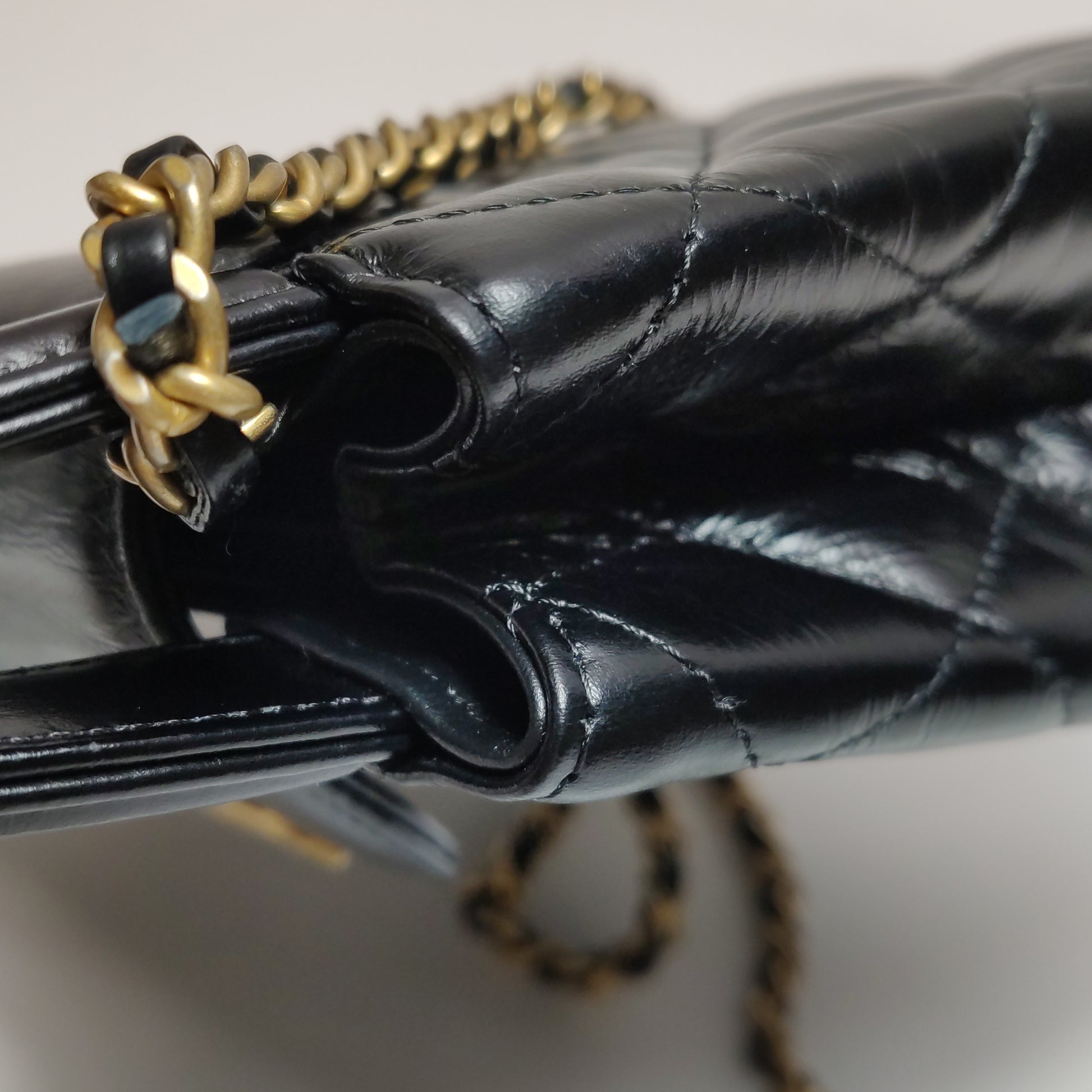 Chanel Nano Kelly Aged Calfskin Shopper