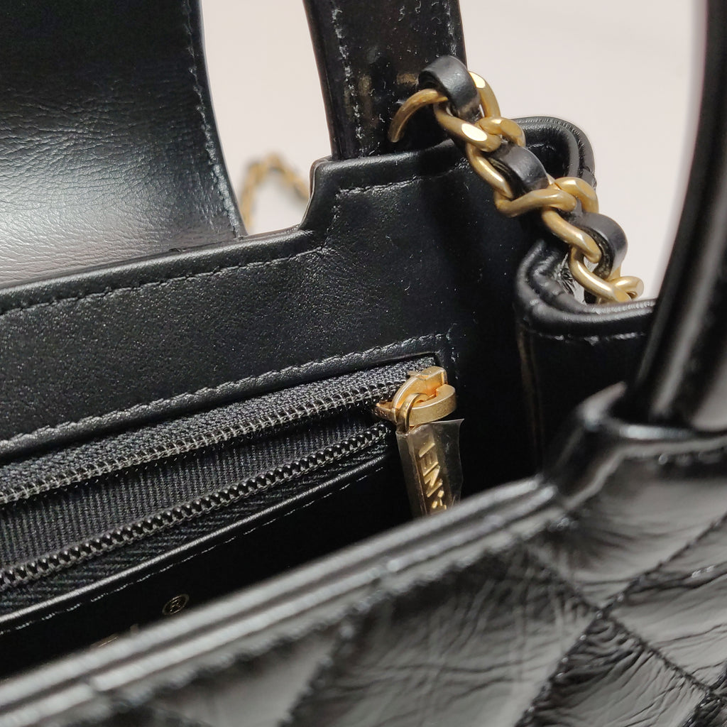 Chanel Nano Kelly Aged Calfskin Shopper