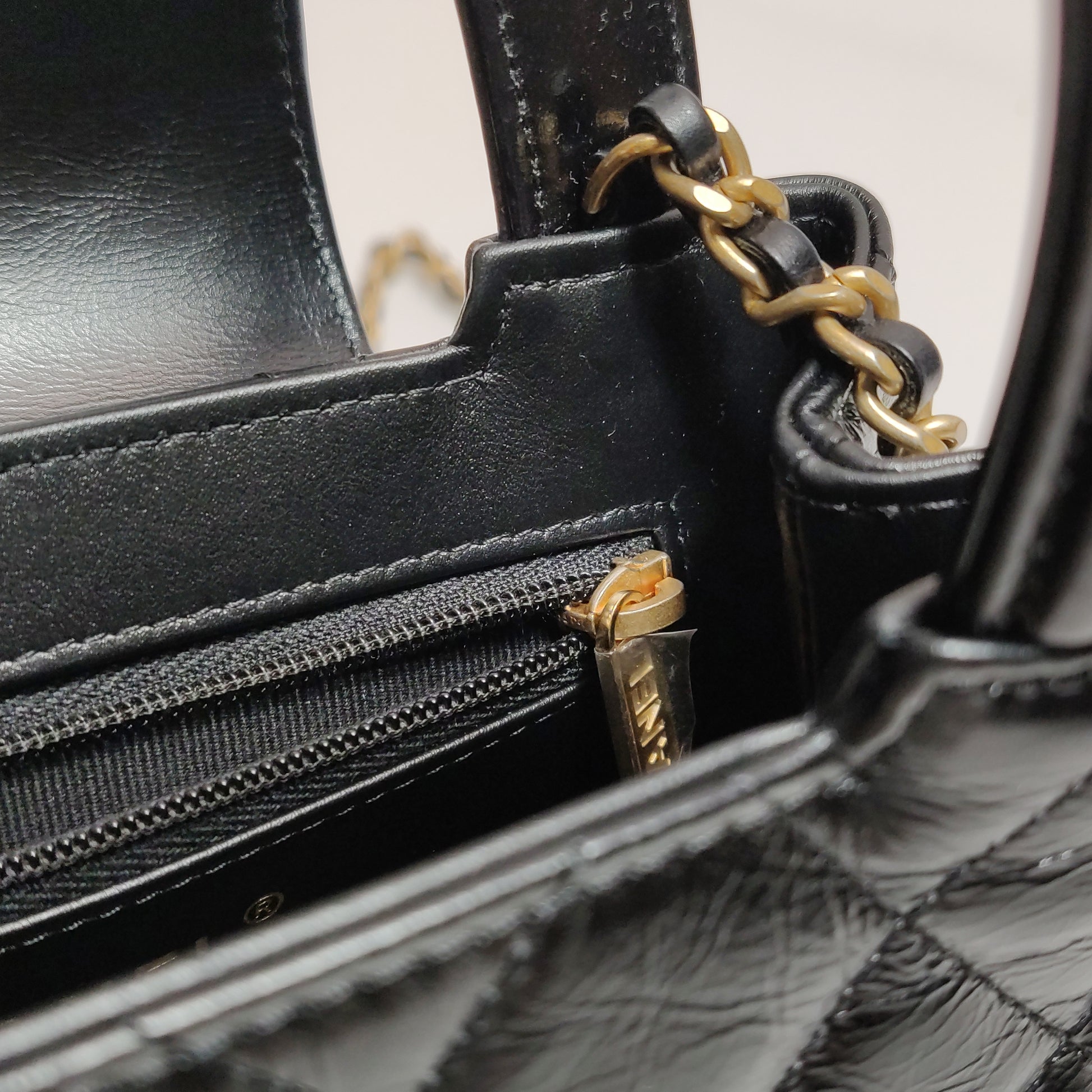 Chanel Nano Kelly Aged Calfskin Shopper