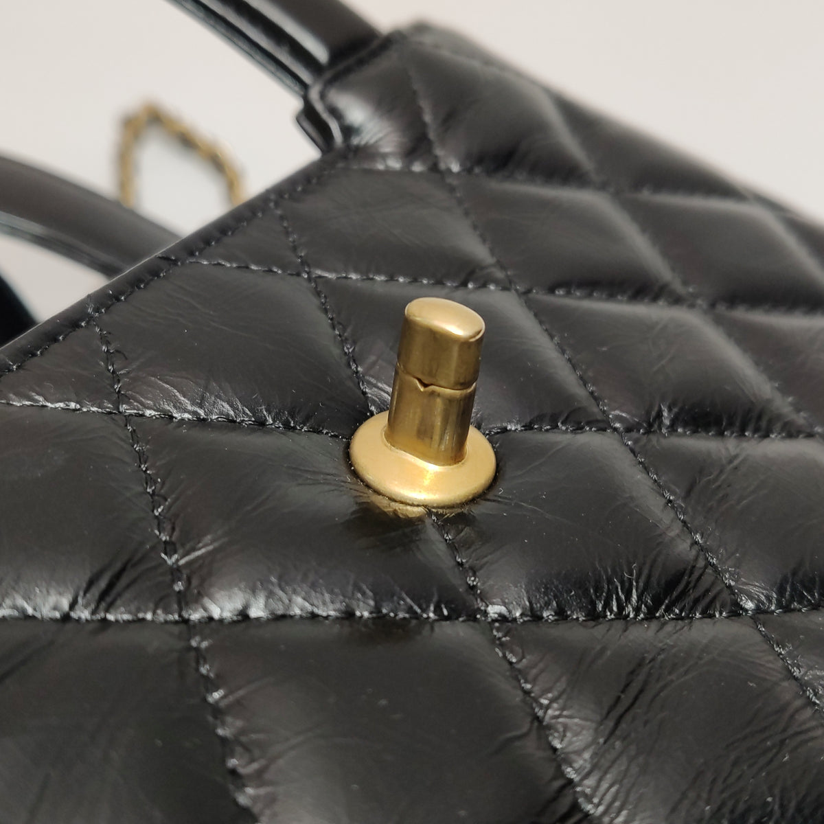 Chanel Nano Kelly Aged Calfskin Shopper