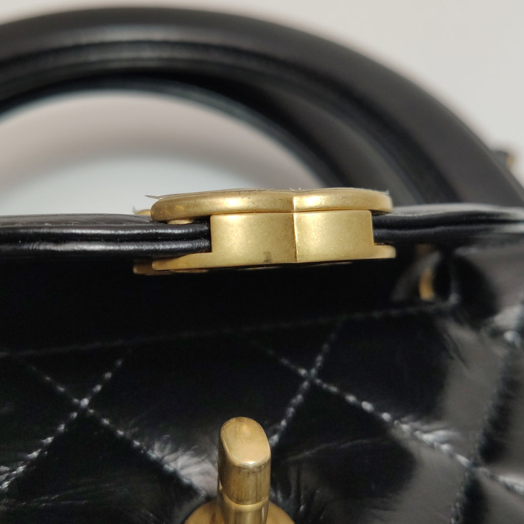 Chanel Nano Kelly Aged Calfskin Shopper
