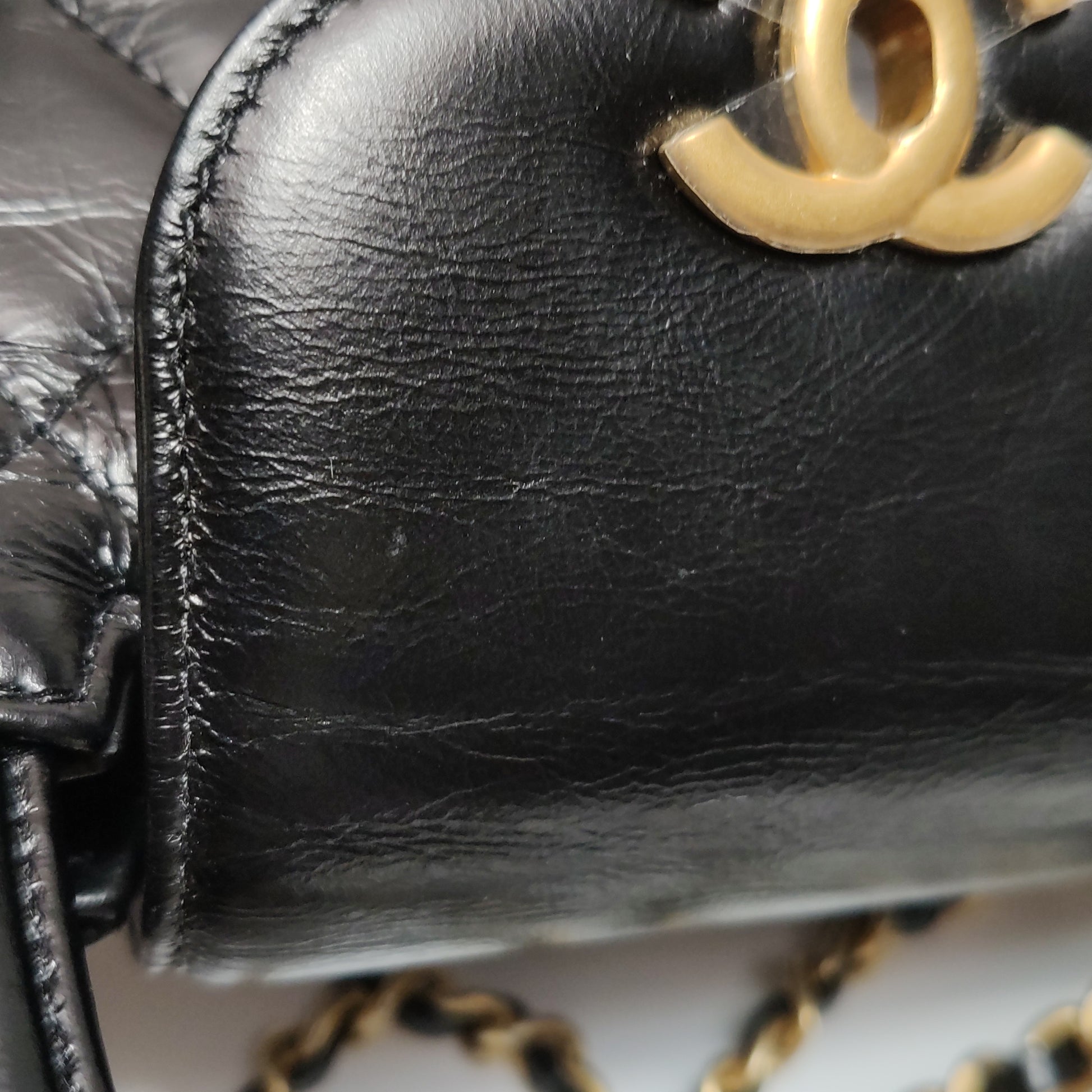 Chanel Nano Kelly Aged Calfskin Shopper