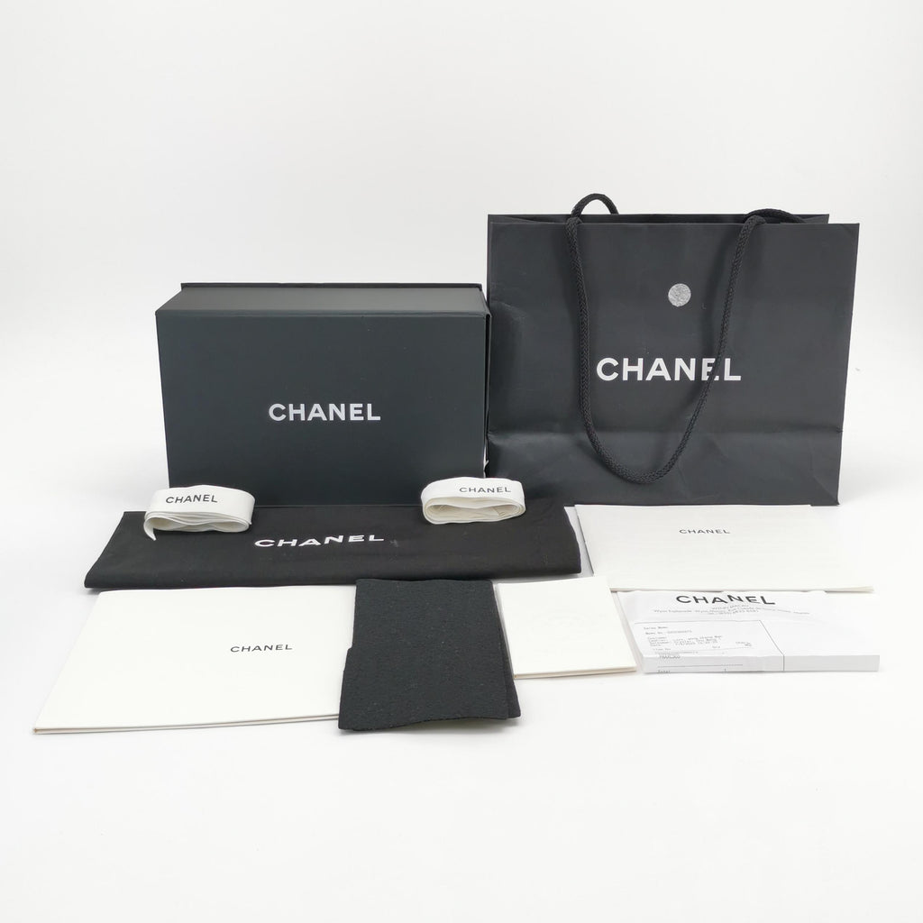 Chanel Mini Square Lambskin Dark Red