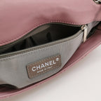 Chanel Bicolor Quilted Lambskin Medium Single Flap Pink Black