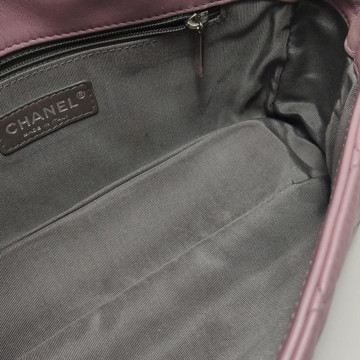 Chanel Bicolor Quilted Lambskin Medium Single Flap Pink Black