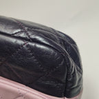 Chanel Bicolor Quilted Lambskin Medium Single Flap Pink Black