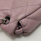Chanel Bicolor Quilted Lambskin Medium Single Flap Pink Black