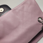 Chanel Bicolor Quilted Lambskin Medium Single Flap Pink Black
