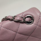 Chanel Bicolor Quilted Lambskin Medium Single Flap Pink Black