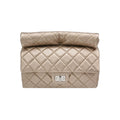 Chanel Quilted Roll 2.55 Reissue Clutch Light Gold Iridescent Calfskin