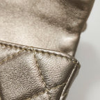 Chanel Quilted Roll 2.55 Reissue Clutch Light Gold Iridescent Calfskin