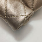 Chanel Quilted Roll 2.55 Reissue Clutch Light Gold Iridescent Calfskin