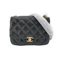 Chanel Small Lacquered Combination Chain Flap Black