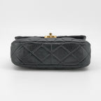 Chanel Small Lacquered Combination Chain Flap Black