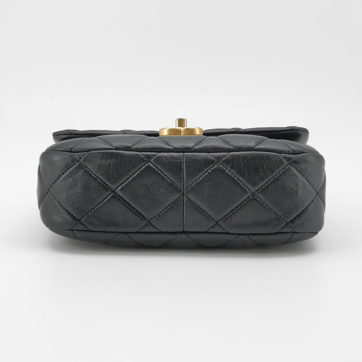 Chanel Small Lacquered Combination Chain Flap Black