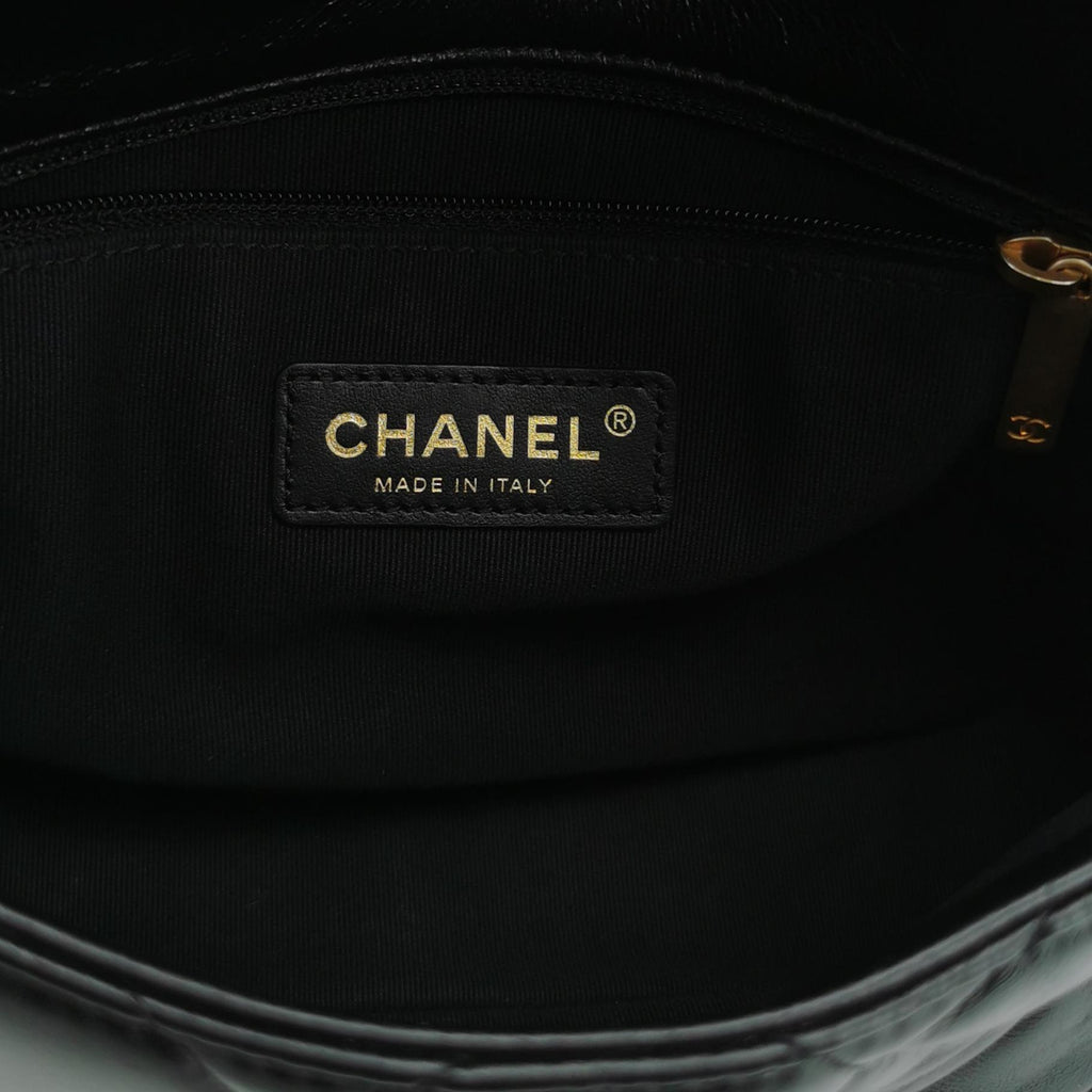 Chanel Small Lacquered Combination Chain Flap Black
