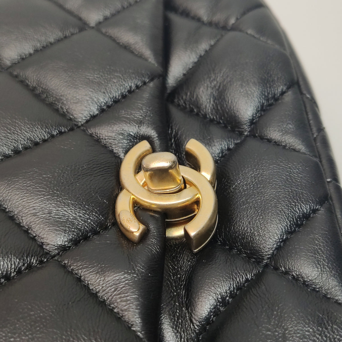 Chanel Small Lacquered Combination Chain Flap Black