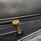 Chanel Small Lacquered Combination Chain Flap Black