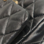 Chanel Small Lacquered Combination Chain Flap Black